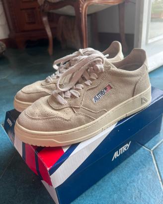 Autry medialist low in camoscio beige