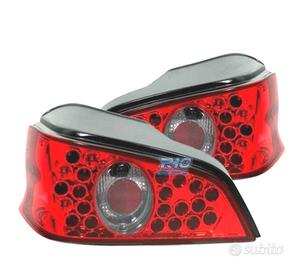 FANALI PEUGEOT 106 96-04 LED SFONDO ROSSO