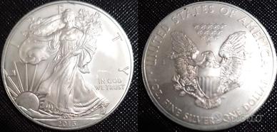 1 Moneta Argento - anno 2013 - USA Liberty 1 tipo