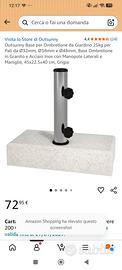 Base per ombrellone terrazzo/giardino