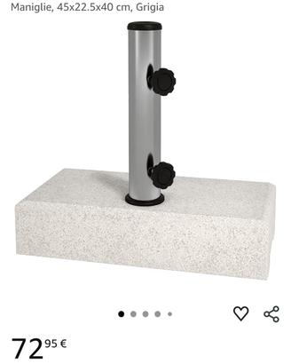 Base per ombrellone terrazzo/giardino