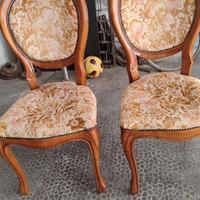 Set Vintage: 2 Sedie + 1 Poltroncina in Legno