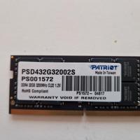 N° 1 banco RAM SODIMM DDR4 32GB