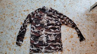 Maglia Tecno Tattica Camo Militare Aderente elasti