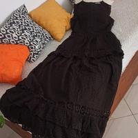 Abito Motivi in pizzo Sangallo moka 