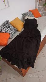 Abito Motivi in pizzo Sangallo moka 