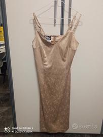 abito champagne dolce e gabbana vintage 