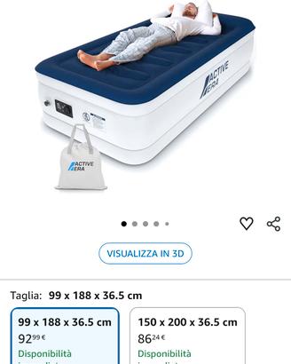 Materasso gonfiabile per campeggio o casa al mare