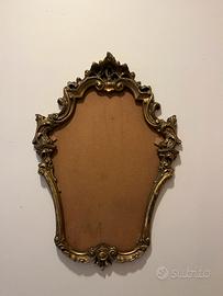 Cornice Antica Specchio Legno Oro Luigi XV Rococò