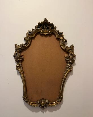 Cornice Antica Specchio Legno Oro Luigi XV Rococò