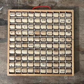 Tabelline per bambine in legno