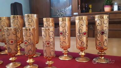set vintage servizio flute