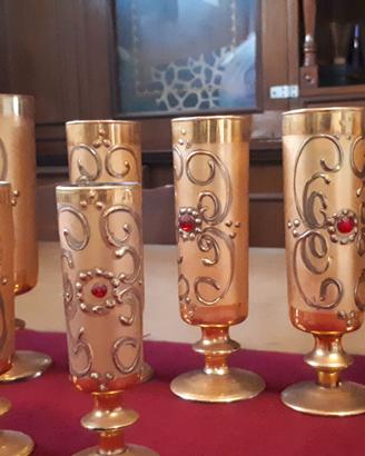 set vintage servizio flute