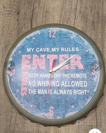 Orologio da parete in metallo 