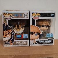 SET FunkoPop Rob Lucci 2140 + Sung Jinwoo 2221 New