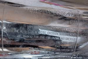 Pezzi TRIUMPH BONNEVILLE 1.0