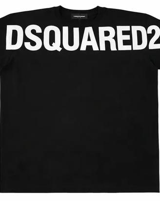 Dsquared2 originale nera logo grande bianco – otti