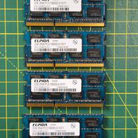 💻 SODIMM ELPIDA 8GB 4X2GB DDR 3 10600S