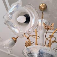 lampadario classico in vetro di murano 