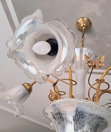 lampadario classico in vetro di murano 