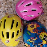 blocco 3 caschi bambini 