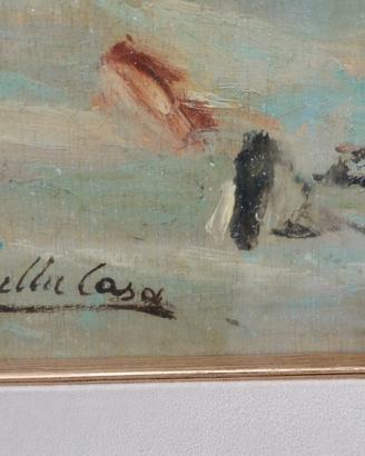 Della Casa — Veduta lagunare veneziana, olio