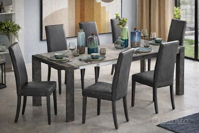 Tavolo allungabile grigio