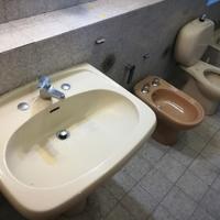 Bagno Cesame Anni '70 '80 Lavabo Specchio Gigante