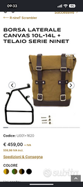 Borsa laterale in crosta di cuoio Unit Garage