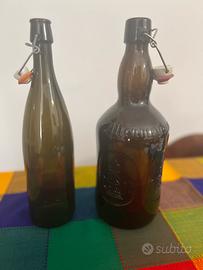 Bottoglie scure ornamentali o per liquori 1L/3L