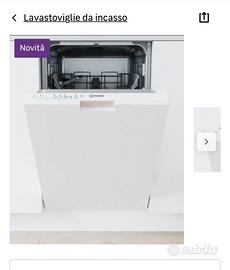 INDESIT IN2IKE107 LAVASTOVIGLIE INCASSO, 44,8 cm