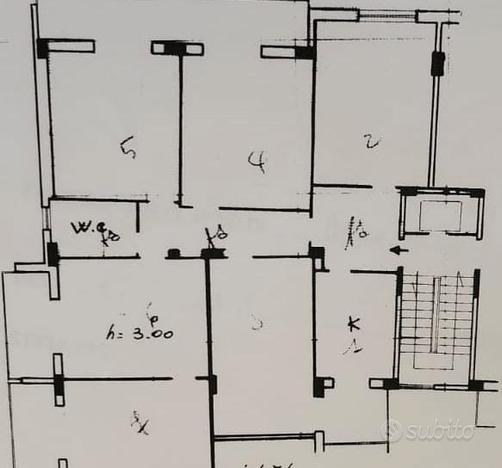 Appartamento di 4 vani nei pressi della stazione