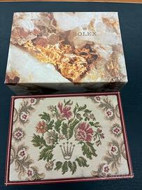 scatola Rolex con ricamo