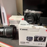 Canon Eos M6 + 18-45 EF-M + 17-55 EF-S adattatore