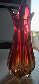 Vaso vintage Murano rosso VTG '60