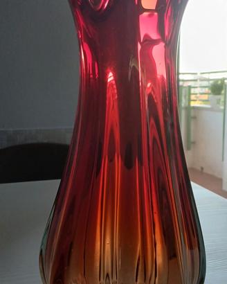 Vaso vintage Murano rosso VTG '60