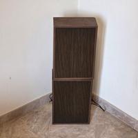 Coppia casse acustiche vintage in legno anni 60/70
