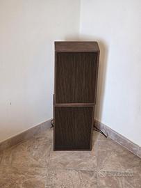 Coppia casse acustiche vintage in legno anni 60/70