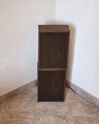 Coppia casse acustiche vintage in legno anni 60/70
