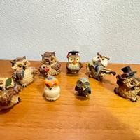 Lotto gufi decorativi – collezione portafortuna 🦉