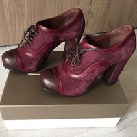 Scarpe stringate con tacco 36