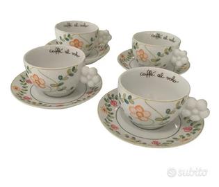 Elegante set di 4 tazzine da caffè Thun, serie Ori