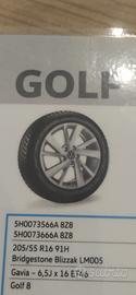 Set cerchi e gomme invernali golf