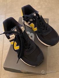 New balance ml574smb blu giallo come nuove