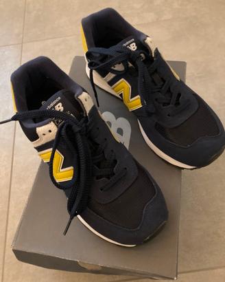 New balance ml574smb blu giallo come nuove