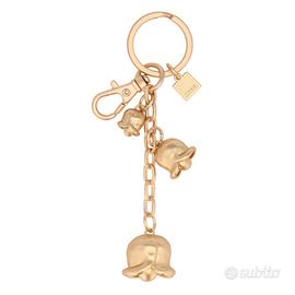 THUN portachiavi 3 ciondoli tulipani portafortuna