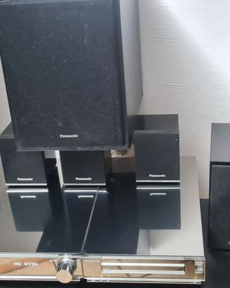 Impianto sound round panasonic in acciaio anni 90