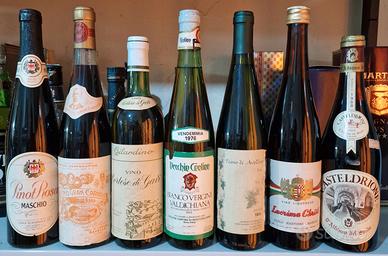 Bottiglie di vino da collezione