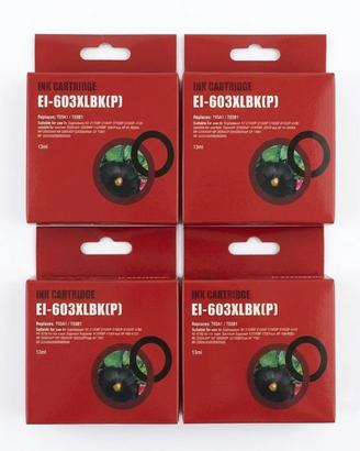 4 Cartucce Compatibili Epson 603XL Nero (T03A1)