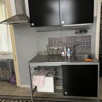 Moduli cucina Ikea colore acciaio/nero